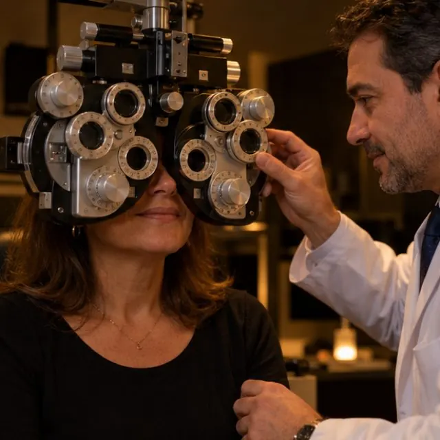 Exame de vista com médico: grau certo